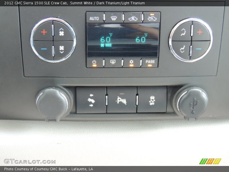 Summit White / Dark Titanium/Light Titanium 2012 GMC Sierra 1500 SLE Crew Cab