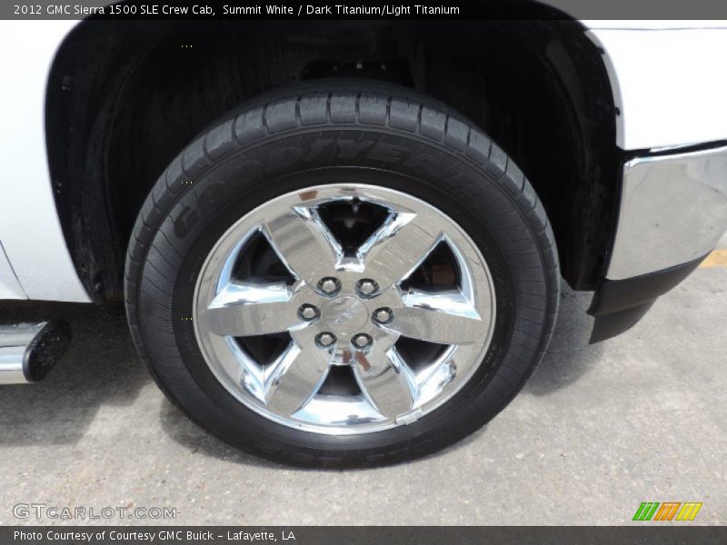 Summit White / Dark Titanium/Light Titanium 2012 GMC Sierra 1500 SLE Crew Cab