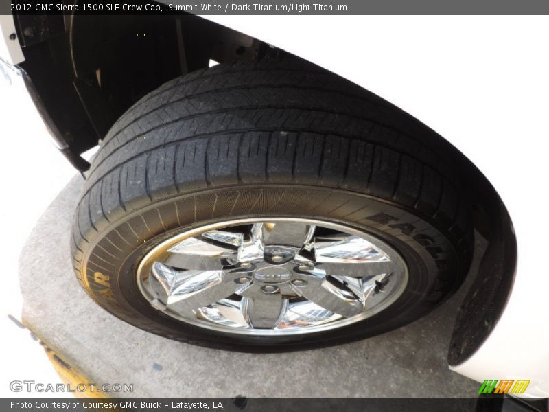 Summit White / Dark Titanium/Light Titanium 2012 GMC Sierra 1500 SLE Crew Cab
