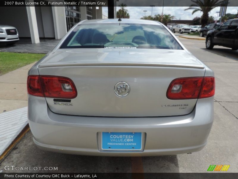 Platinum Metallic / Titanium Gray 2007 Buick Lucerne CX