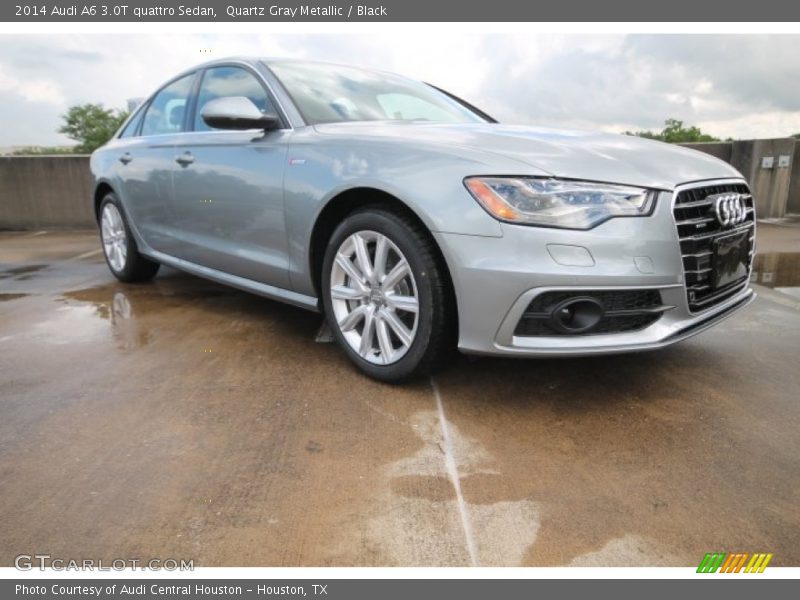 Quartz Gray Metallic / Black 2014 Audi A6 3.0T quattro Sedan