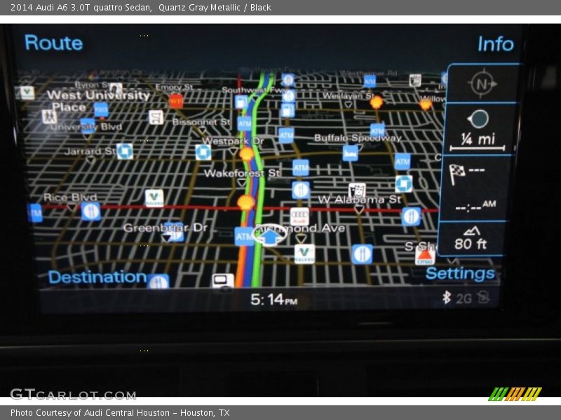 Quartz Gray Metallic / Black 2014 Audi A6 3.0T quattro Sedan