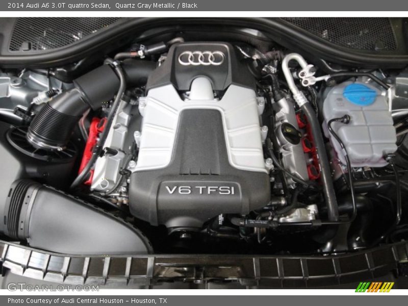 Quartz Gray Metallic / Black 2014 Audi A6 3.0T quattro Sedan