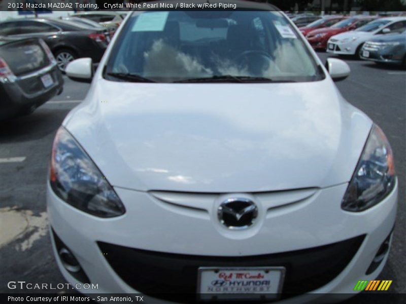 Crystal White Pearl Mica / Black w/Red Piping 2012 Mazda MAZDA2 Touring