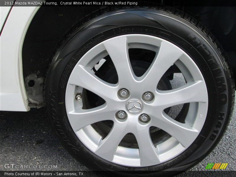 Crystal White Pearl Mica / Black w/Red Piping 2012 Mazda MAZDA2 Touring