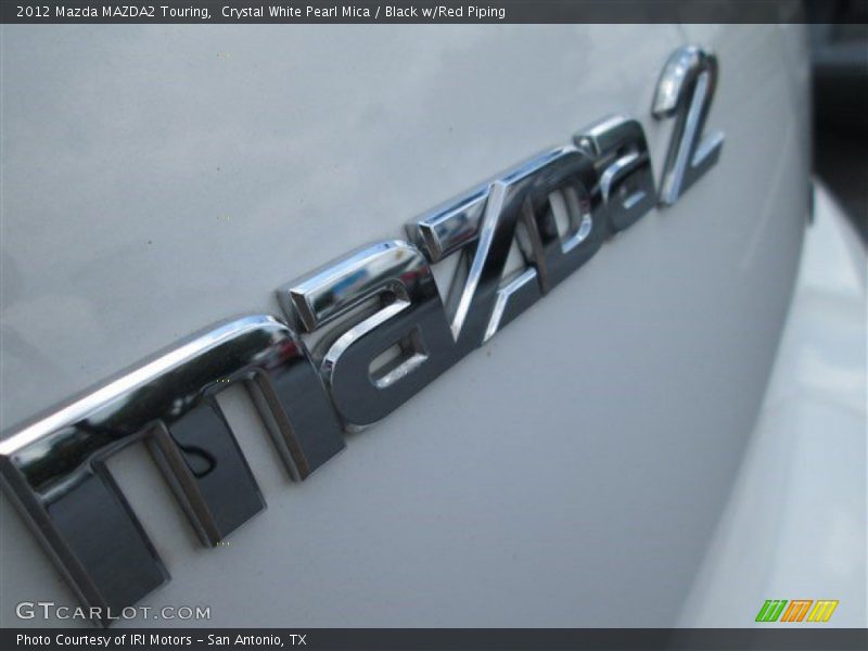 Crystal White Pearl Mica / Black w/Red Piping 2012 Mazda MAZDA2 Touring