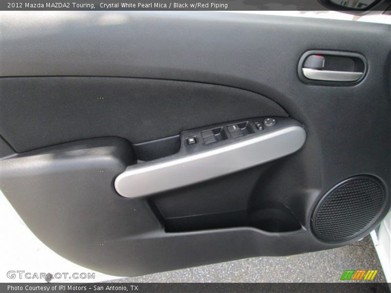 Crystal White Pearl Mica / Black w/Red Piping 2012 Mazda MAZDA2 Touring