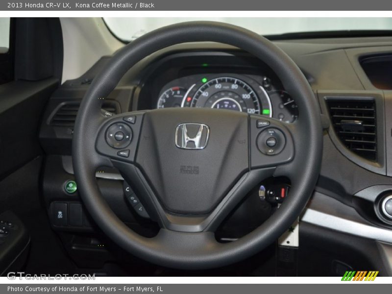 Kona Coffee Metallic / Black 2013 Honda CR-V LX