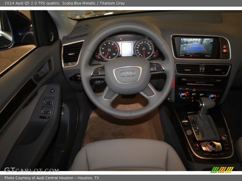 Scuba Blue Metallic / Titanium Gray 2014 Audi Q5 2.0 TFSI quattro
