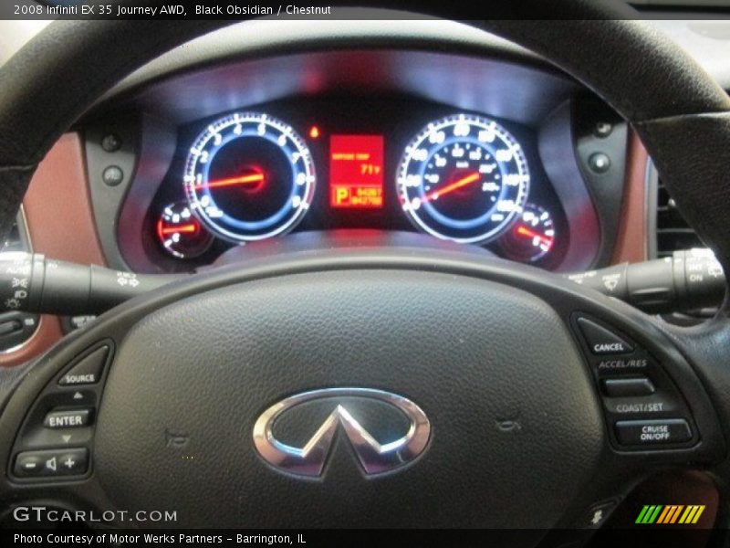 Black Obsidian / Chestnut 2008 Infiniti EX 35 Journey AWD