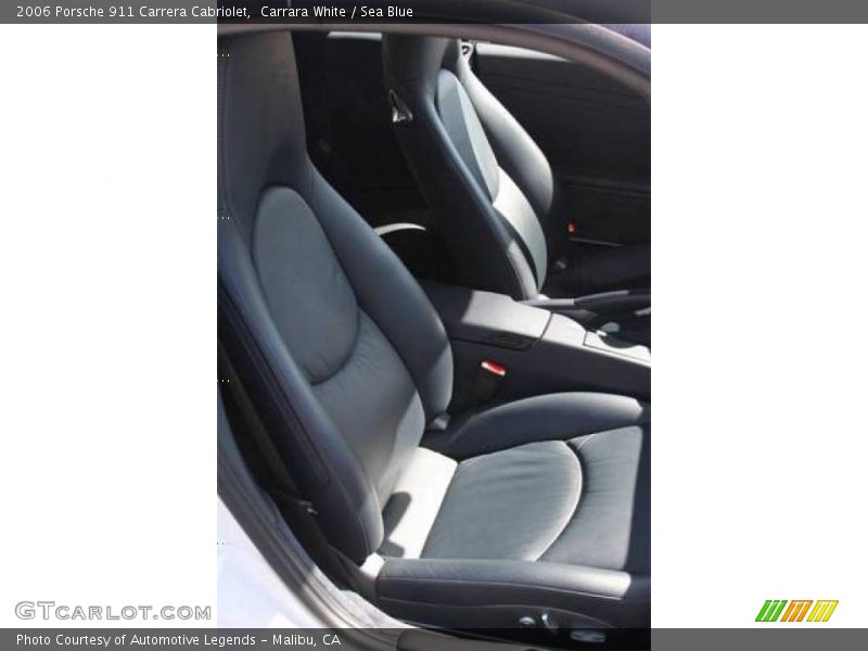 Carrara White / Sea Blue 2006 Porsche 911 Carrera Cabriolet