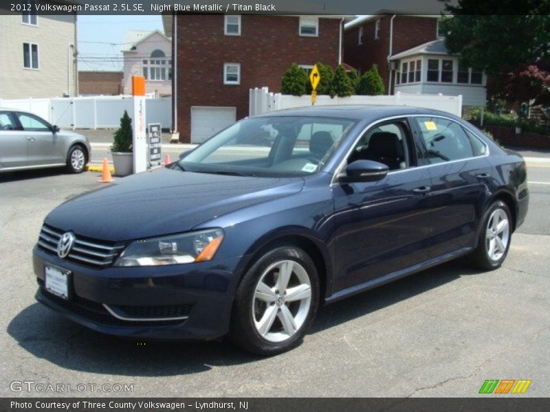 Night Blue Metallic / Titan Black 2012 Volkswagen Passat 2.5L SE