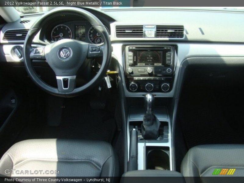 Night Blue Metallic / Titan Black 2012 Volkswagen Passat 2.5L SE