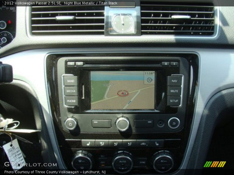 Night Blue Metallic / Titan Black 2012 Volkswagen Passat 2.5L SE