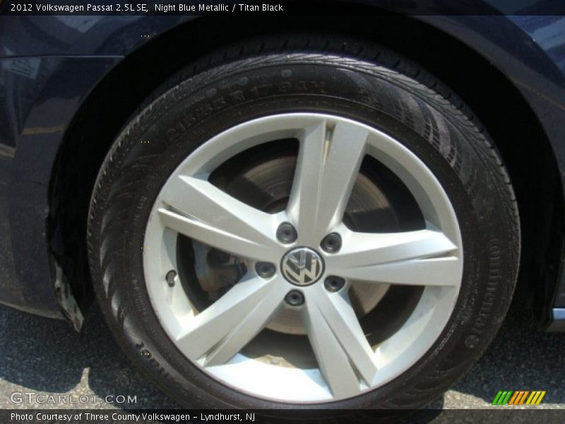 Night Blue Metallic / Titan Black 2012 Volkswagen Passat 2.5L SE