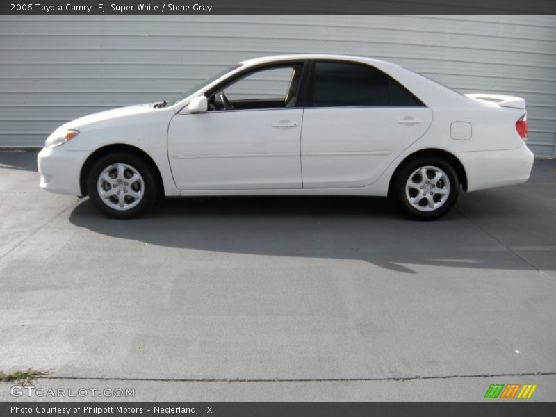 Super White / Stone Gray 2006 Toyota Camry LE