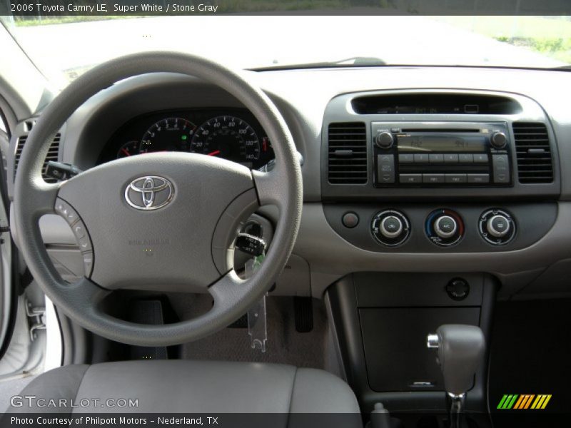 Super White / Stone Gray 2006 Toyota Camry LE
