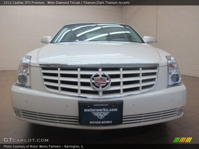 White Diamond Tricoat / Titanium/Dark Titanium Accents 2011 Cadillac DTS Premium