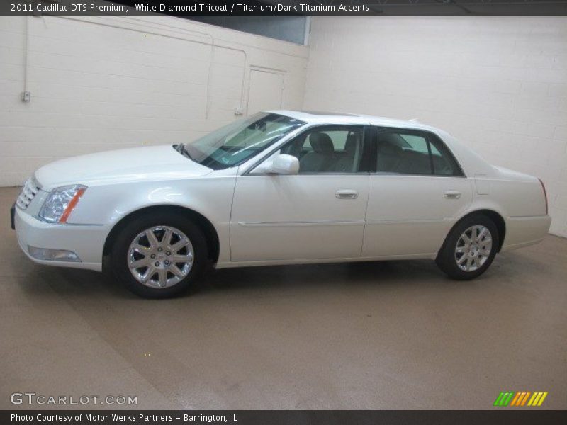 White Diamond Tricoat / Titanium/Dark Titanium Accents 2011 Cadillac DTS Premium