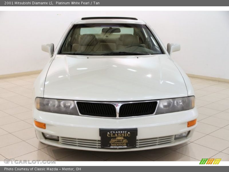 Platinum White Pearl / Tan 2001 Mitsubishi Diamante LS