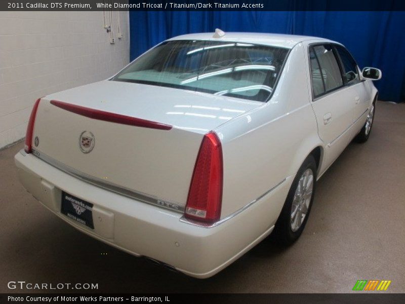 White Diamond Tricoat / Titanium/Dark Titanium Accents 2011 Cadillac DTS Premium