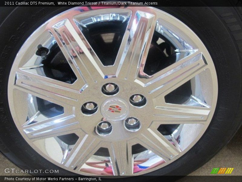 White Diamond Tricoat / Titanium/Dark Titanium Accents 2011 Cadillac DTS Premium