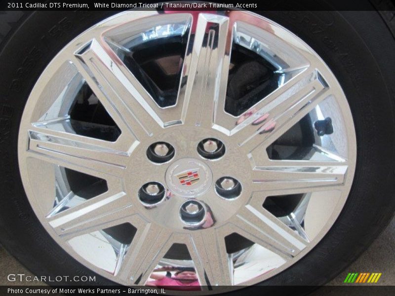 White Diamond Tricoat / Titanium/Dark Titanium Accents 2011 Cadillac DTS Premium