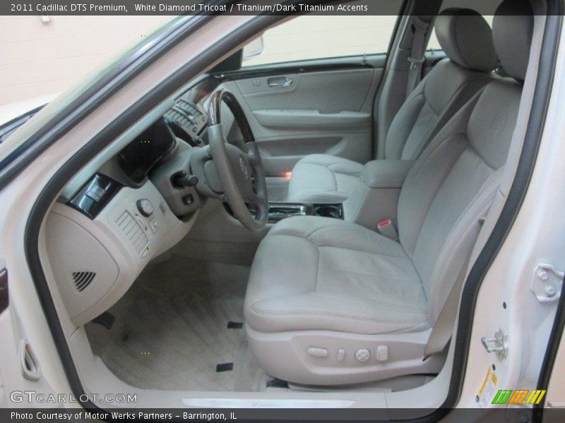 White Diamond Tricoat / Titanium/Dark Titanium Accents 2011 Cadillac DTS Premium