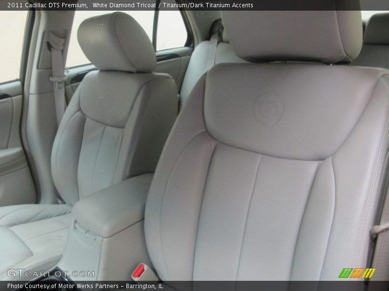 White Diamond Tricoat / Titanium/Dark Titanium Accents 2011 Cadillac DTS Premium