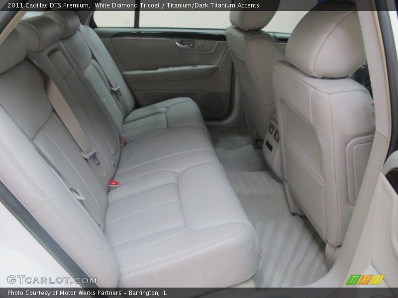 White Diamond Tricoat / Titanium/Dark Titanium Accents 2011 Cadillac DTS Premium