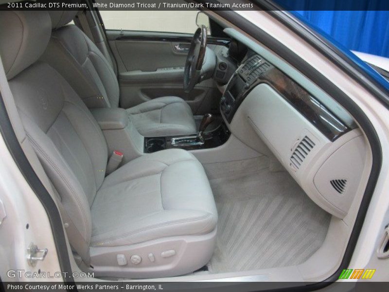 White Diamond Tricoat / Titanium/Dark Titanium Accents 2011 Cadillac DTS Premium