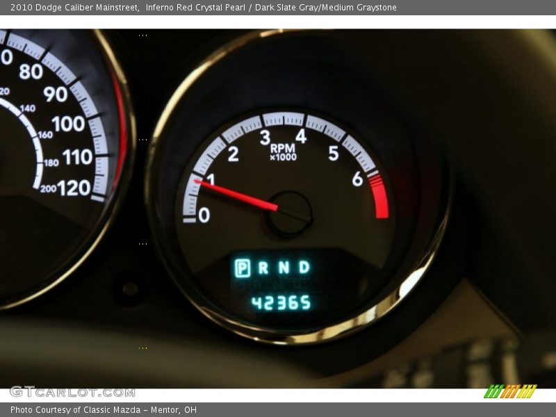 Inferno Red Crystal Pearl / Dark Slate Gray/Medium Graystone 2010 Dodge Caliber Mainstreet