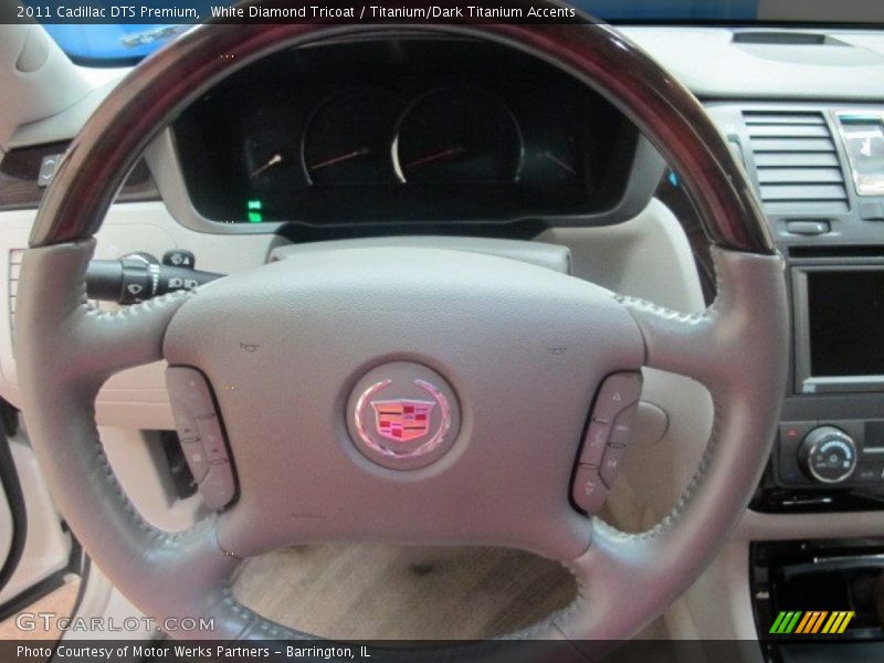 White Diamond Tricoat / Titanium/Dark Titanium Accents 2011 Cadillac DTS Premium