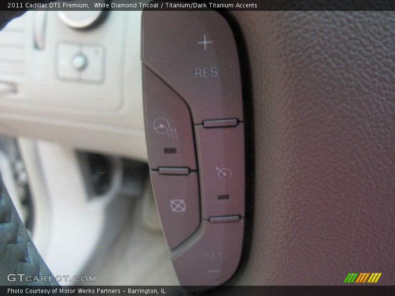 White Diamond Tricoat / Titanium/Dark Titanium Accents 2011 Cadillac DTS Premium