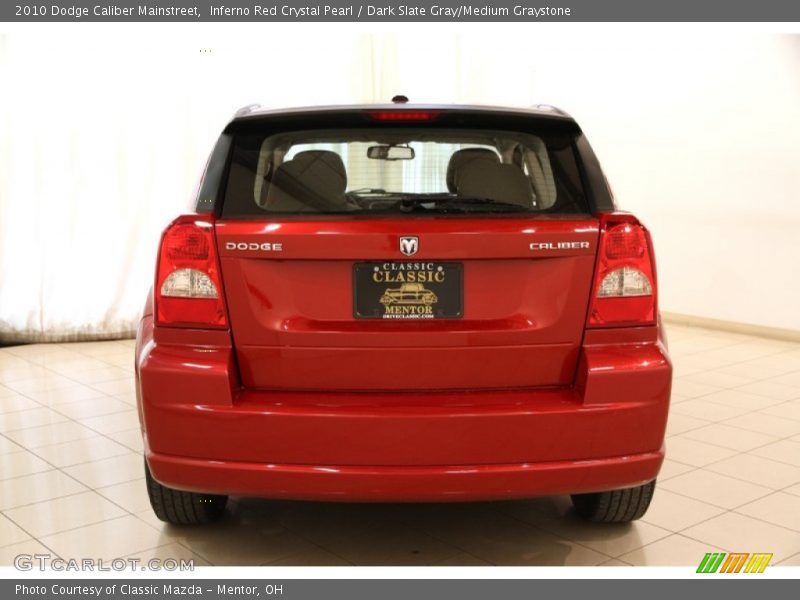 Inferno Red Crystal Pearl / Dark Slate Gray/Medium Graystone 2010 Dodge Caliber Mainstreet