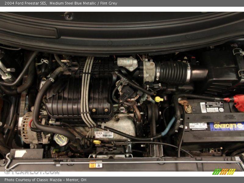 Medium Steel Blue Metallic / Flint Grey 2004 Ford Freestar SES