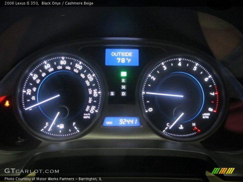 Black Onyx / Cashmere Beige 2006 Lexus IS 350