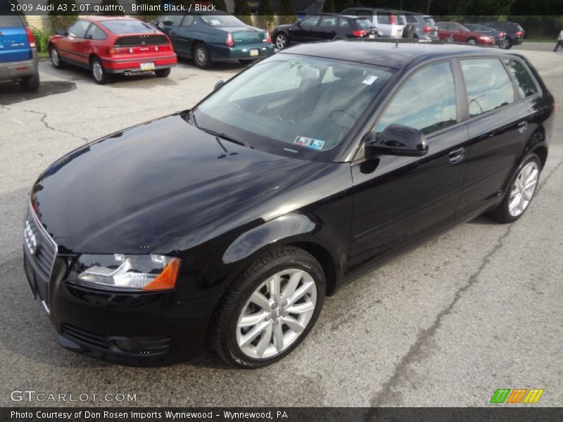 Brilliant Black / Black 2009 Audi A3 2.0T quattro