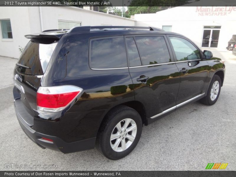 Nautical Blue Metallic / Ash 2012 Toyota Highlander SE 4WD
