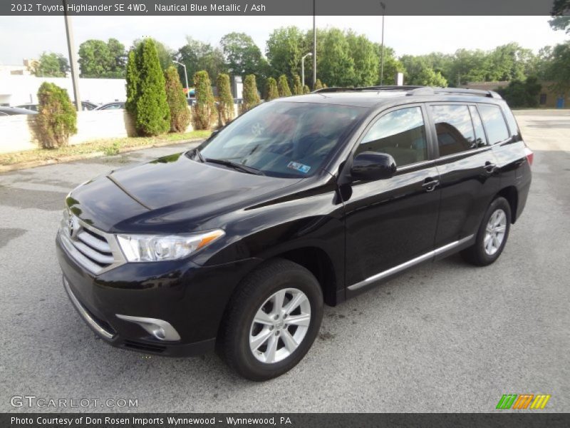 Nautical Blue Metallic / Ash 2012 Toyota Highlander SE 4WD