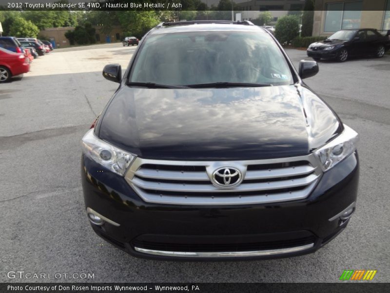 Nautical Blue Metallic / Ash 2012 Toyota Highlander SE 4WD