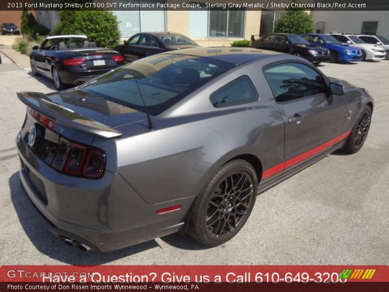 Sterling Gray Metallic / Shelby Charcoal Black/Red Accent 2013 Ford Mustang Shelby GT500 SVT Performance Package Coupe