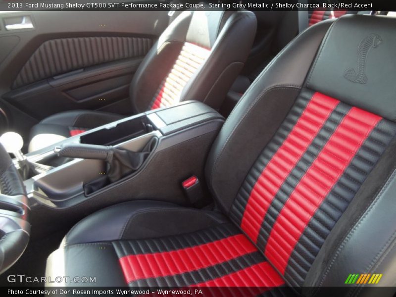 Sterling Gray Metallic / Shelby Charcoal Black/Red Accent 2013 Ford Mustang Shelby GT500 SVT Performance Package Coupe