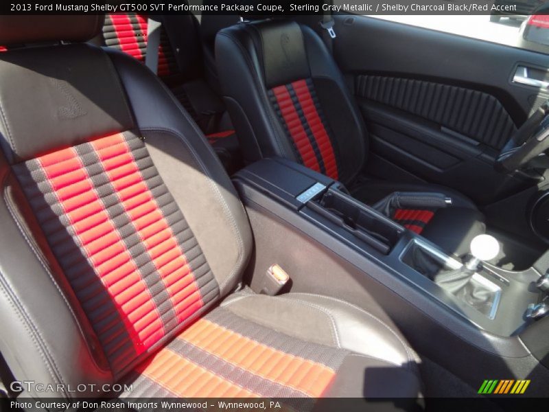 Sterling Gray Metallic / Shelby Charcoal Black/Red Accent 2013 Ford Mustang Shelby GT500 SVT Performance Package Coupe
