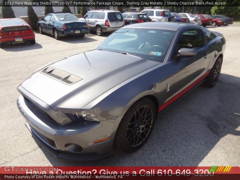 Sterling Gray Metallic / Shelby Charcoal Black/Red Accent 2013 Ford Mustang Shelby GT500 SVT Performance Package Coupe
