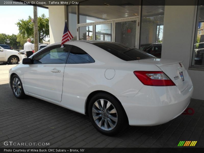 Taffeta White / Gray 2009 Honda Civic EX Coupe