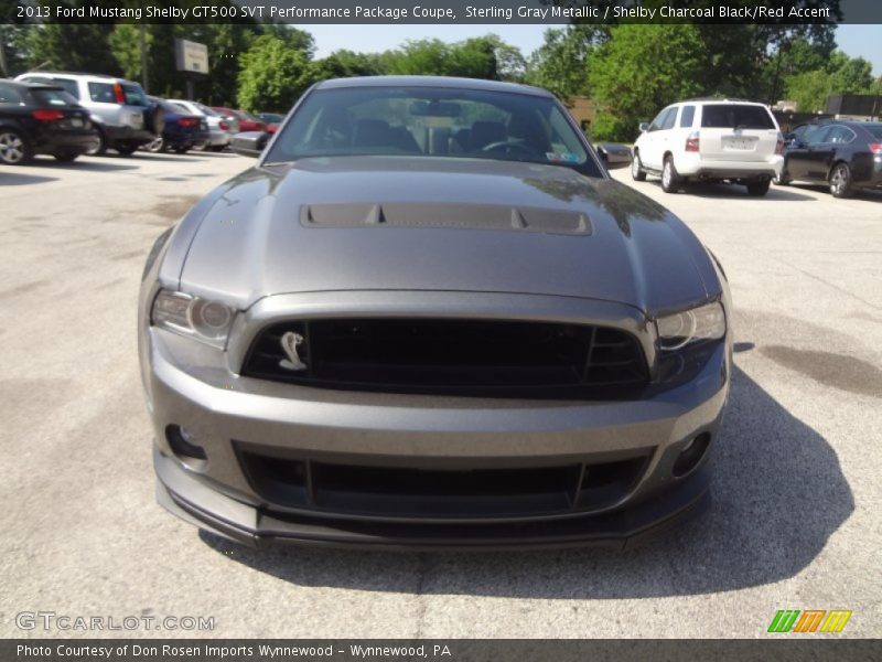 Sterling Gray Metallic / Shelby Charcoal Black/Red Accent 2013 Ford Mustang Shelby GT500 SVT Performance Package Coupe