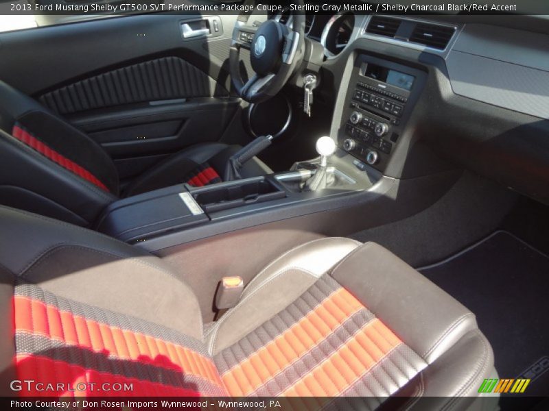 Sterling Gray Metallic / Shelby Charcoal Black/Red Accent 2013 Ford Mustang Shelby GT500 SVT Performance Package Coupe