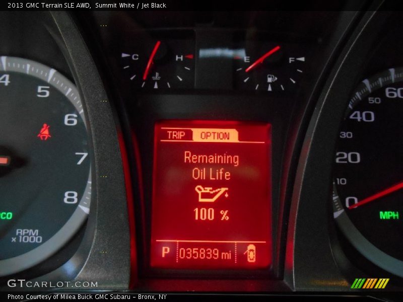 Summit White / Jet Black 2013 GMC Terrain SLE AWD