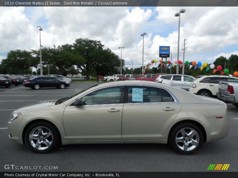 Gold Mist Metallic / Cocoa/Cashmere 2010 Chevrolet Malibu LS Sedan